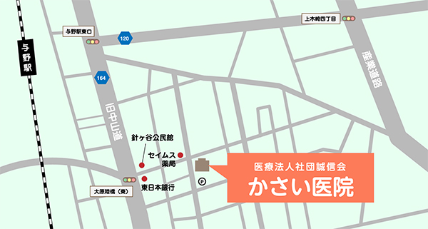 かさい医院地図